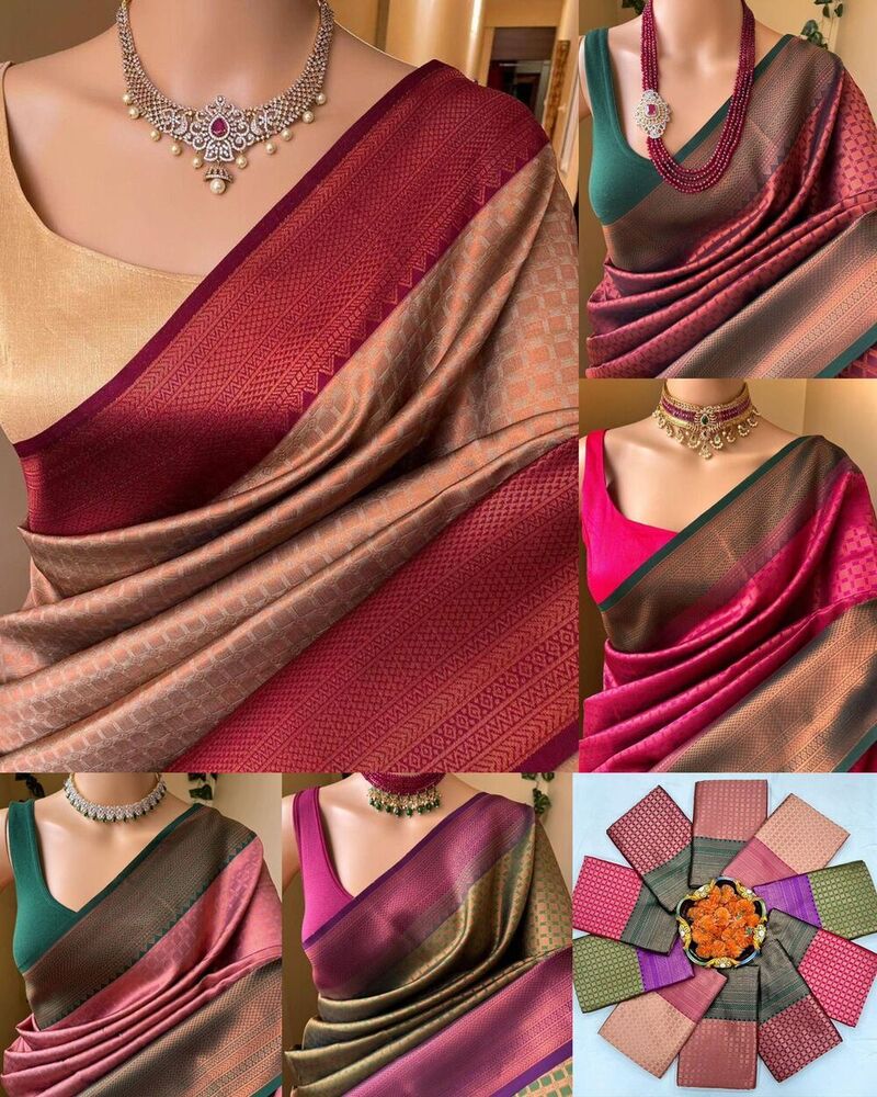 Heavy Soft Lichi Silk Saree