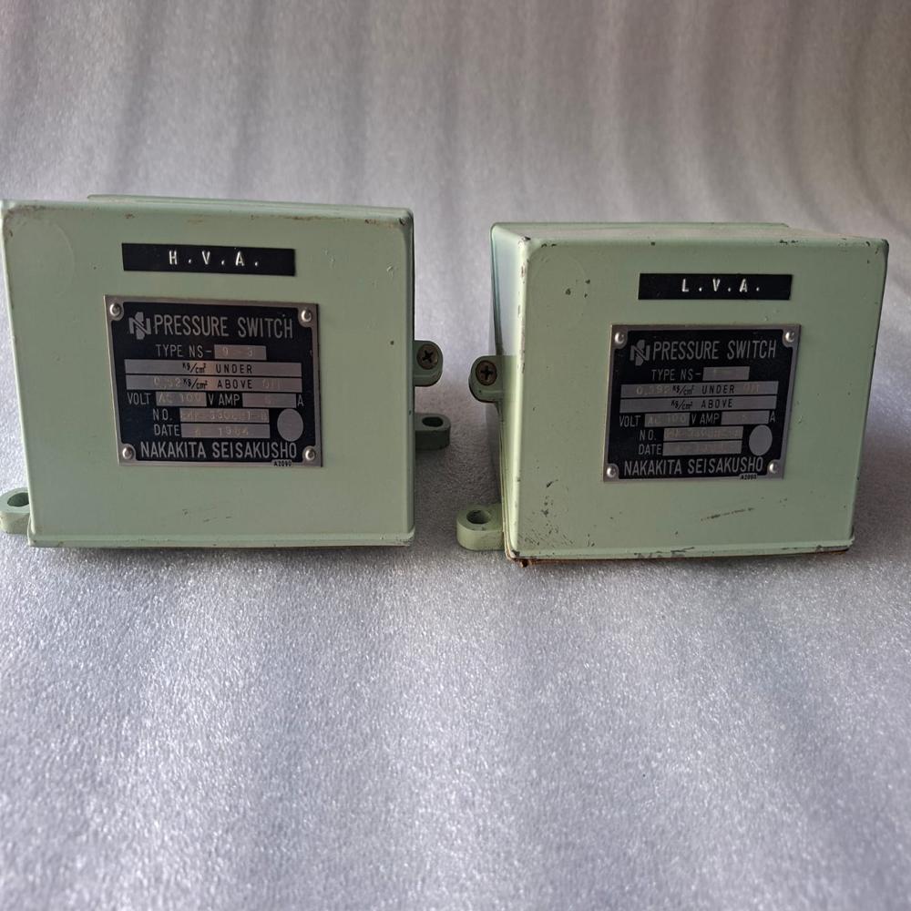 Used Nakakita Seisakusho Type Ns-9-3 Pressure Switch Type Ns-9-3 - Frequency: 50/60 Hertz (Hz)