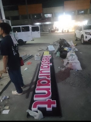 Acrylic letters led bord