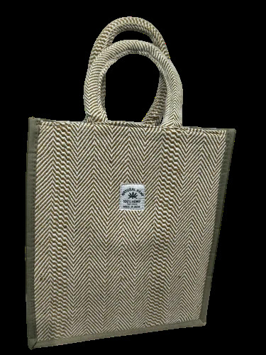 Beige Jute Shopping Bag - Color: Different Available