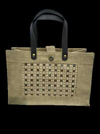 Brown Jute Shopping Bag - Color: Different Available