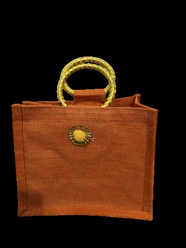 Lava Red Jute Shopping Bag - Color: Different Available
