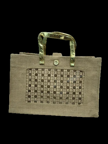 Brown Jute Promotional Bag-Photoroom