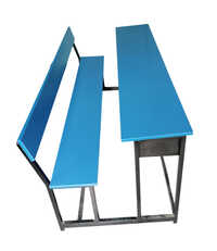 Metal + Plywood 5 Seater High School Bench - Assembly: No Assembly Required