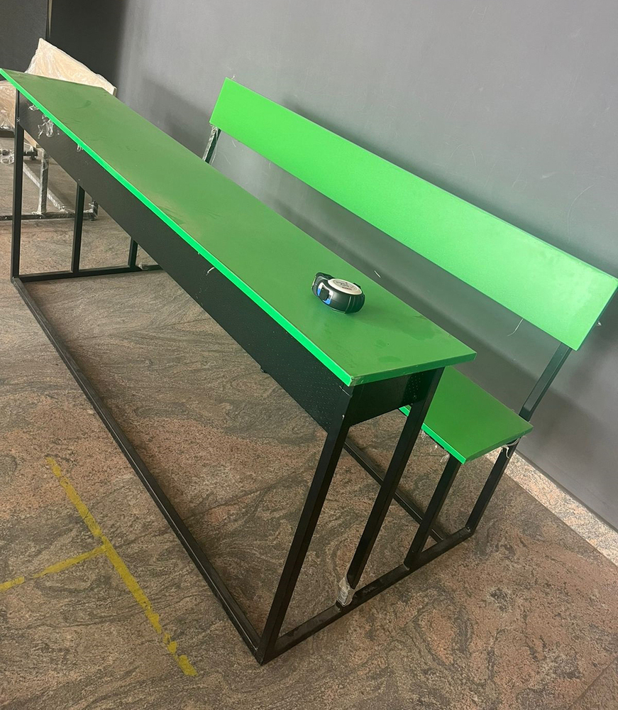 Metal + Plywood 5 Seater High School Bench