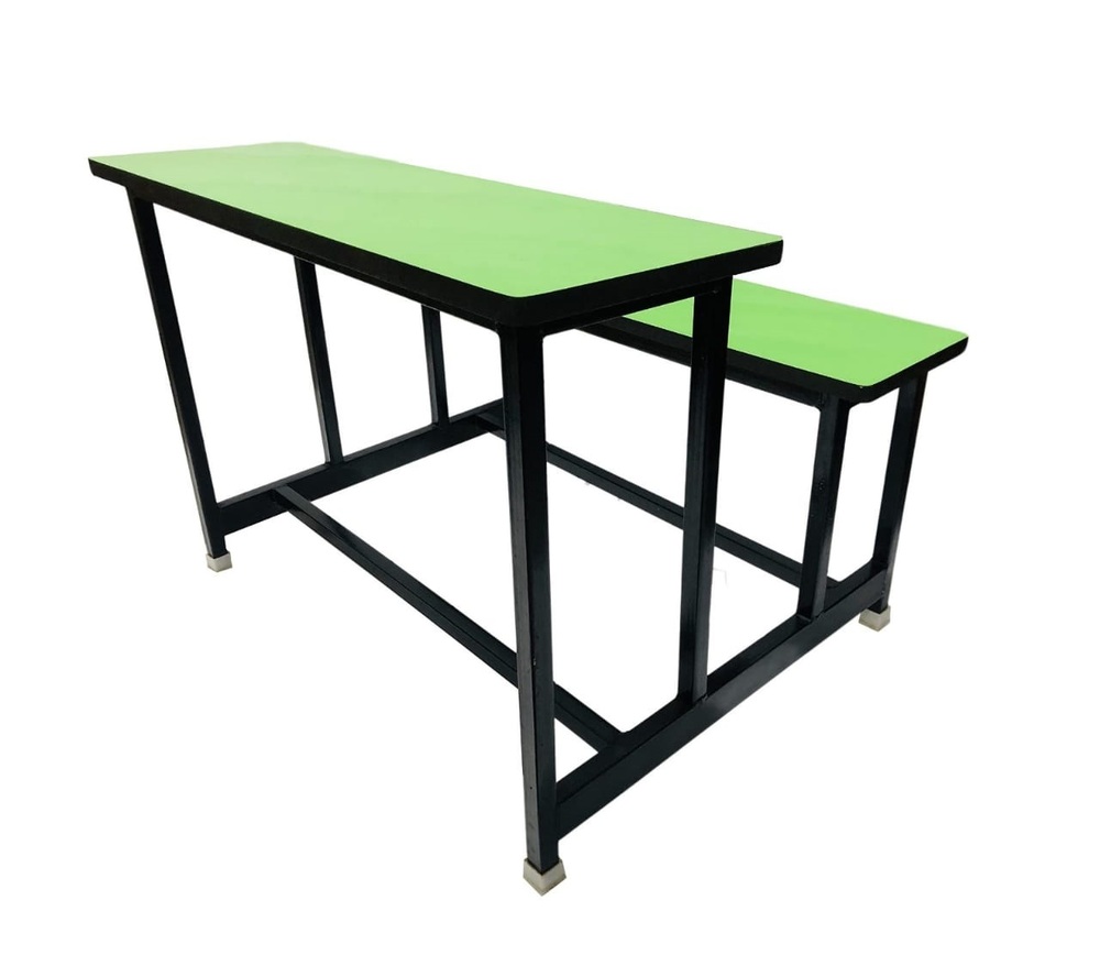 Metal + Plywood Dual Seater School Bench - Design: Plain