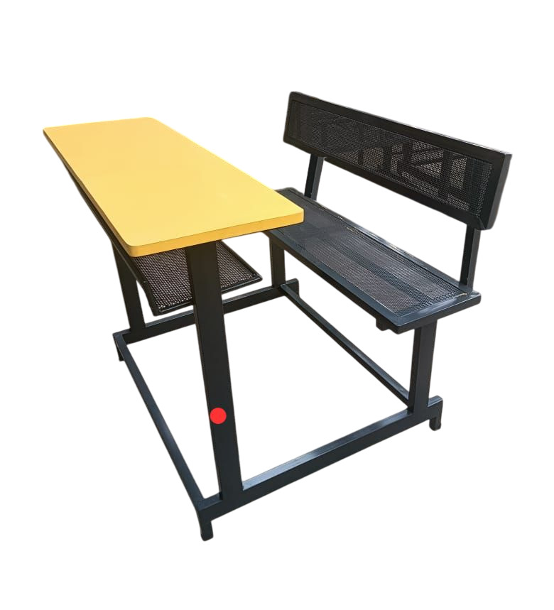 Metal + Plywood Modular Dual Seater High School Bench