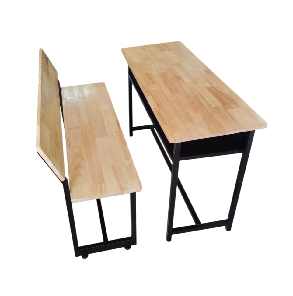 Metal + Plywood Modular Dual Seater High School Bench