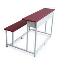 Metal + Plywood Triple Seater High School  Bench - Assembly: No Assembly Required