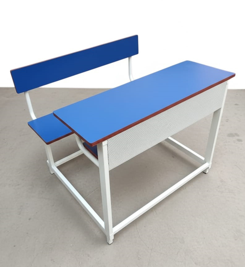 Metal + Plywood Dual Seater High School Bench