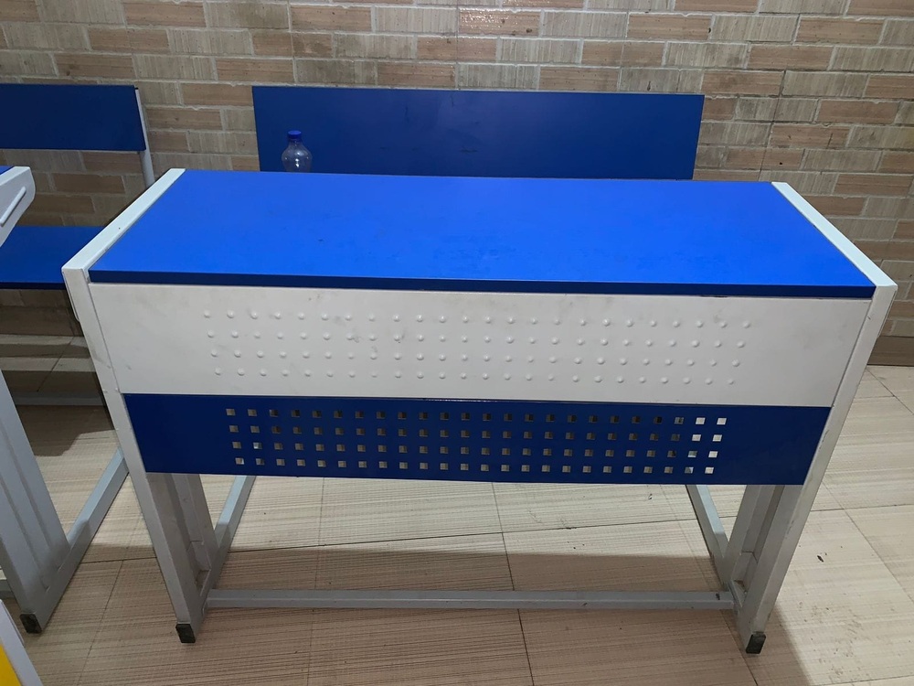 Metal + Plywood Modular Dual Seater School Bench