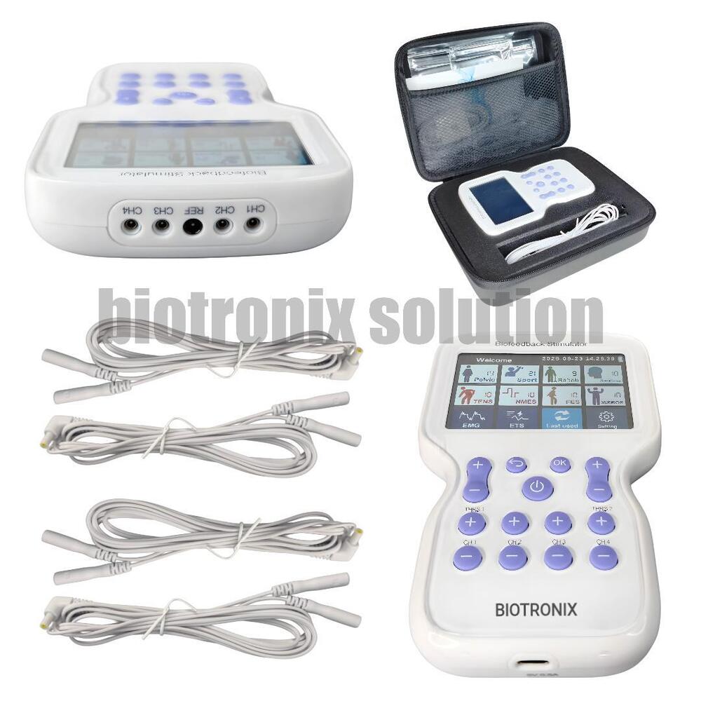 KM-580 Dual Channel EMG ETS FES NMES Biofeedback Therapy Machine