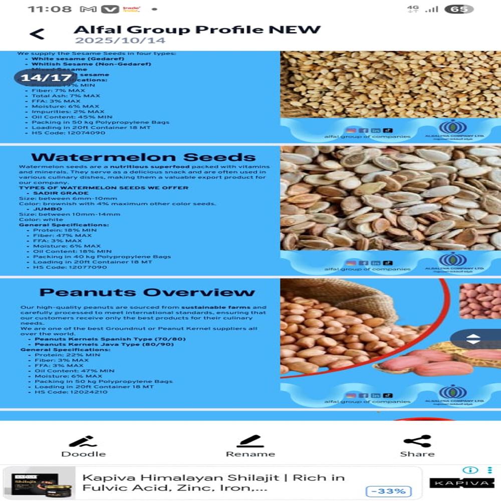 Watermelon Seeds - Color: Natural