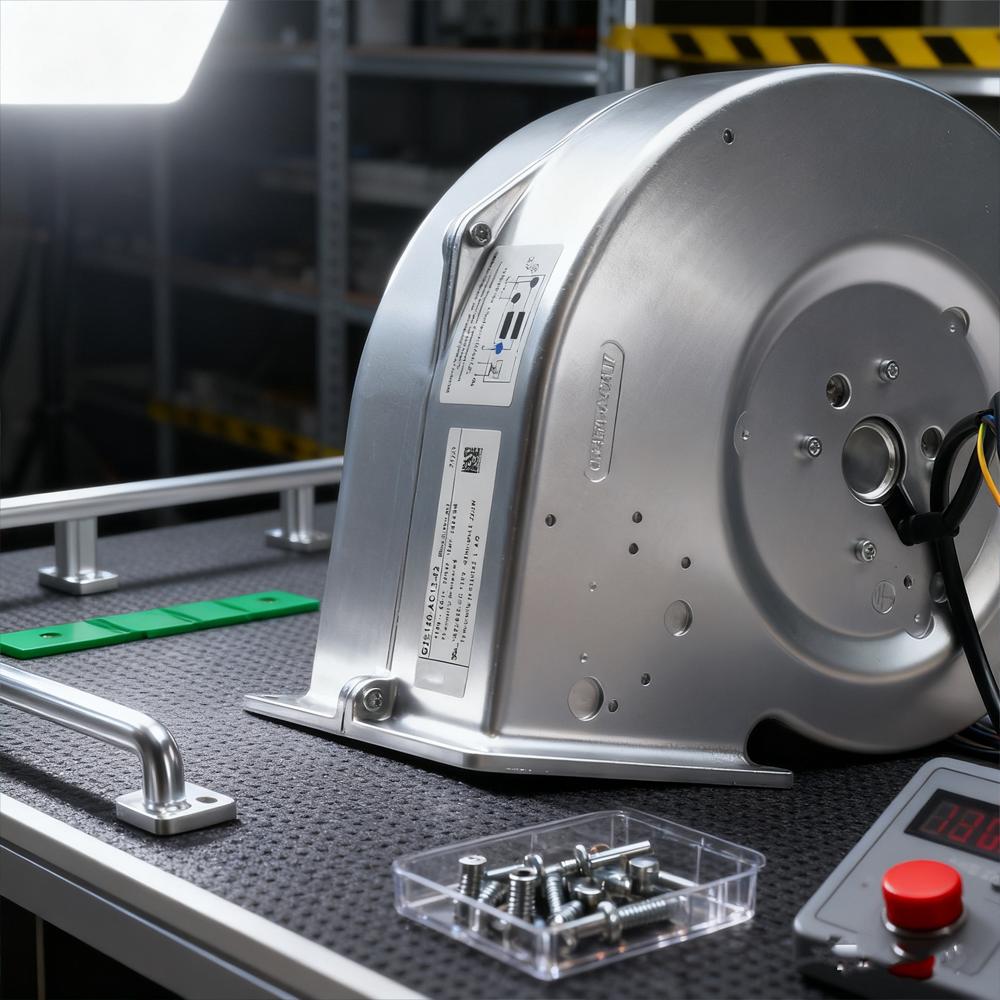 EBM PAPST G2E140-AC13-42 115V AC 200W High Pressure Turbo Blower Electric Powered Centrifugal Fan