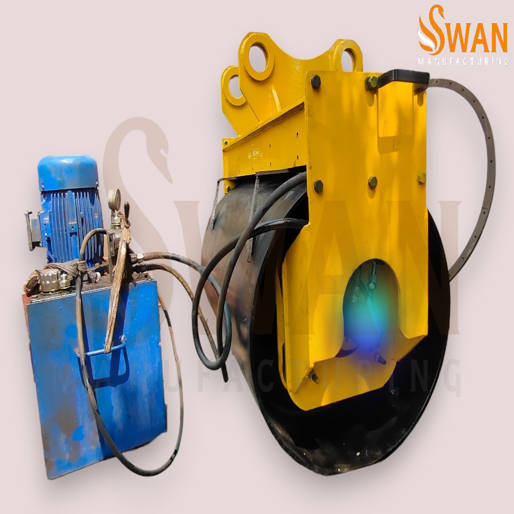 Excavator compaction roller