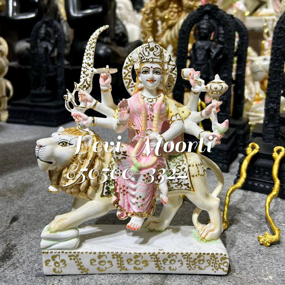 Small Marble Durga statue