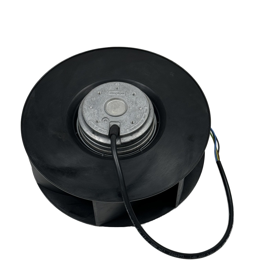 EBM PAPST R2E225-BE51-09 115V Inverter High Temperature Centrifugal Fan Standing Mounting Plastic Blade