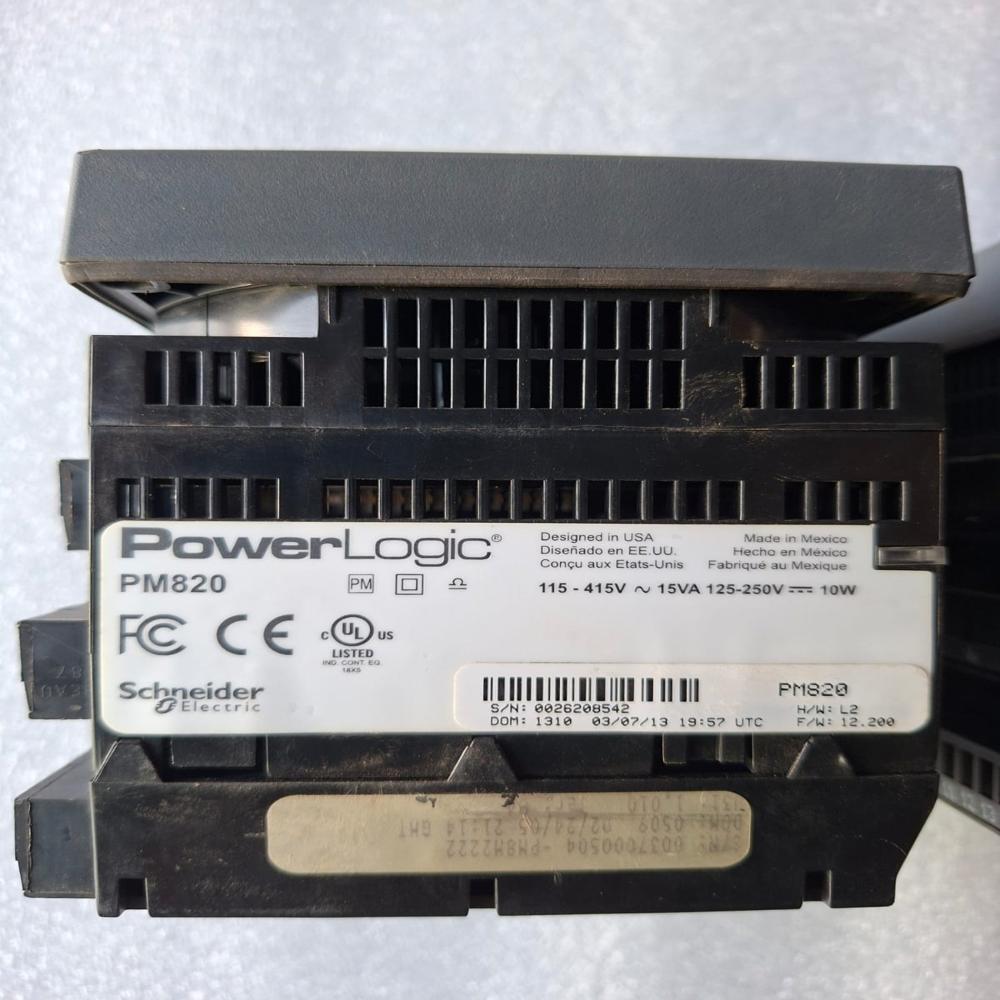 Used Square D Power Logic Pm800 Series Pm820 Power Logic Pm820