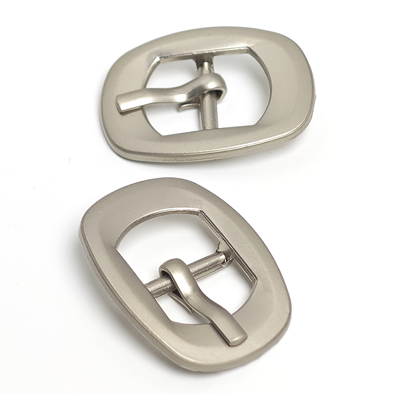 Small Belt Accessories Casual Adjusting Belt Head Women's Belt Buckle Metal Pin Buckle for Bag and Shoes Pearl nickel color 0625-25-7