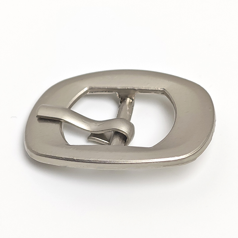 Small Belt Accessories Casual Adjusting Belt Head Women's Belt Buckle Metal Pin Buckle for Bag and Shoes Pearl nickel color 0625-25-7