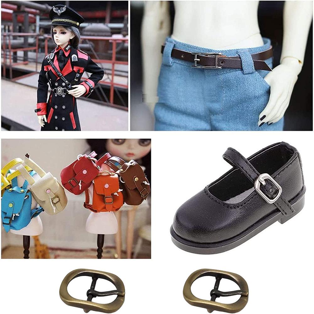 Small Belt Accessories Casual Adjusting Belt Head Women's Belt Buckle Metal Pin Buckle for Bag and Shoes Pearl nickel color 0625-25-7