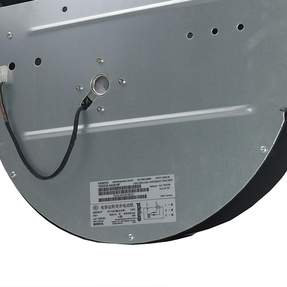 EBM PAPST K2E225-AA26-09 230V 70-110W Cooling Fan Cast Iron Blade Ball Bearing Electric Power Source