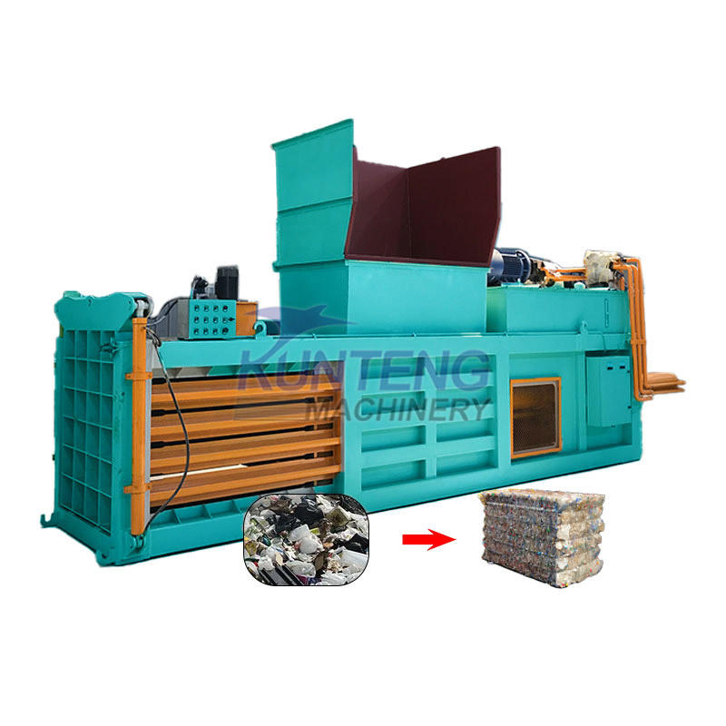 Solid Waste Baling Machine Garbage Packing Machine Waste Cloth Plastic Bundle Machine For Waste Sorting Line - Output: 8 Ton/hr
