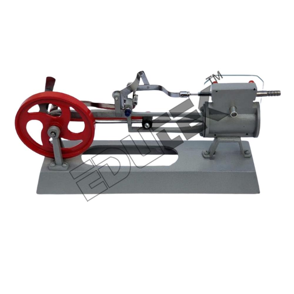 Model Of Steam Engine - Metal & Alloys, 300x150x200 Mm, Manual Power Source, Educational Demonstration Model, Single-cylinder Design
