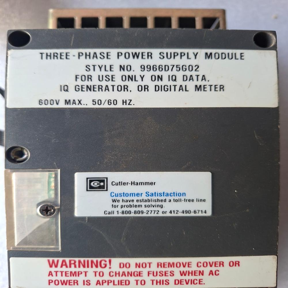 Used Cutler-Hammer 2d78533 Iq Data Meter Cutler Hammer 2d78533