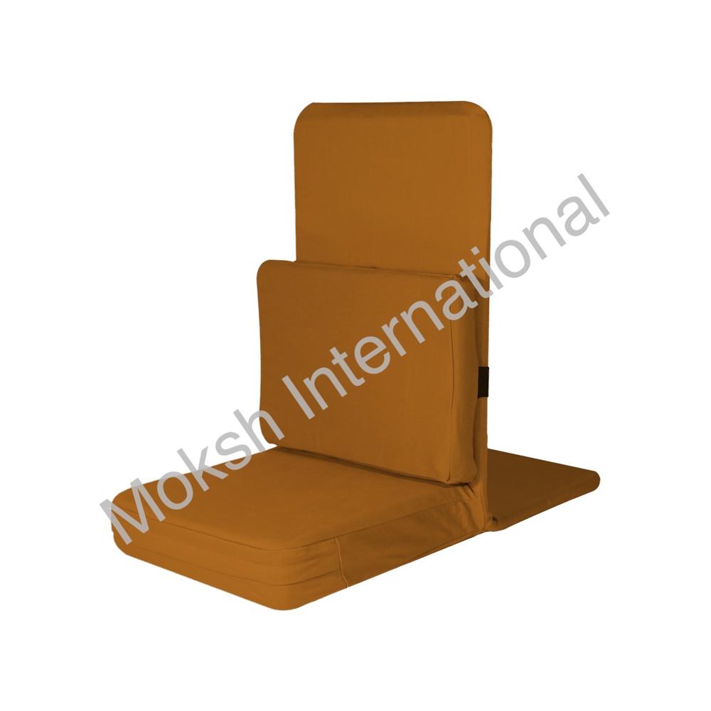 Pu Foam Red Moksh Zen Chair With Cushion And Backrest