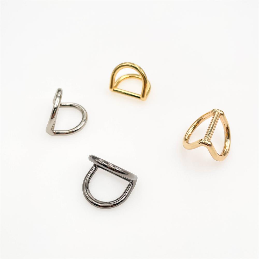 Chain Connector Double D Shape Connector Ring Purse D Ring Belt Buckle Purse Hardware 628-21