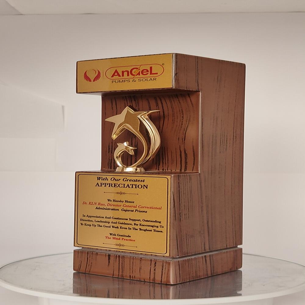 Corporate Trophy Awards - Base Material: Wooden And Metal