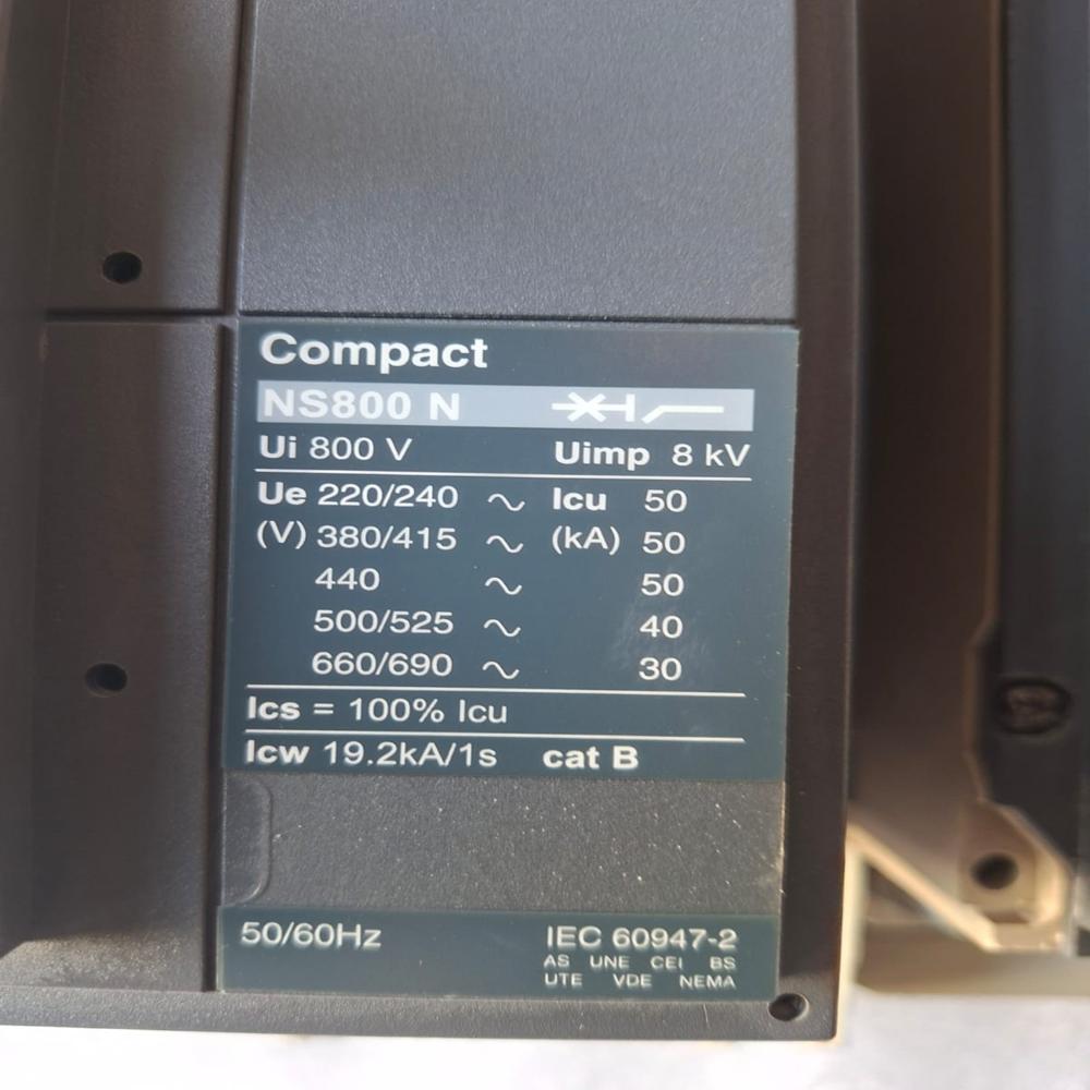 Used Merlin Gerin Mccb Ns800n Circuit Breaker 800amp Mccb Ns800 N