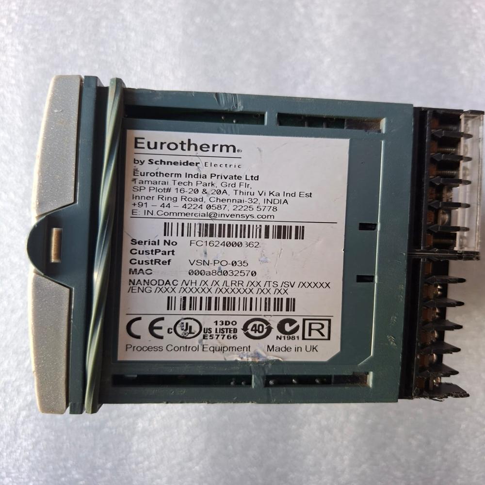 Used Eurotherm Nanodac Eurotherm Nanodac/vh/x/x/lrr/xx/ts/sv/xxxxx Vsn-po-035 - Frequency: 50/60 Hertz (Hz)