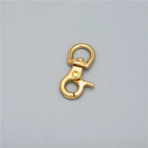 Durable Solid Brass Trigger Clips Metal Carabiner Rotatable Snap Hook Safety Bridle Buckle Slide for Horse Accessories Bag