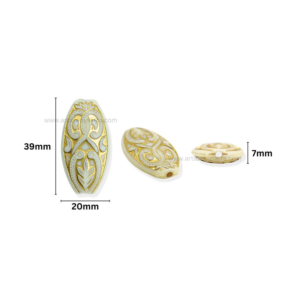 Smooth Round Spacer Beads | Size : 39mm