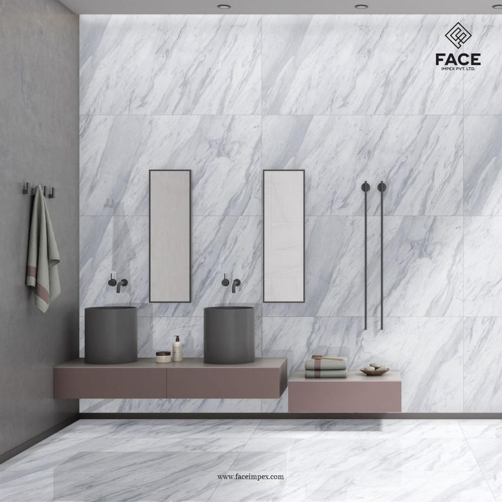 Dlg - 3 Discover 60x120 Glazed Porcelain Tiles Crafted In India For Stylish Homes Offices And Commercial Spaces - Color: Whites