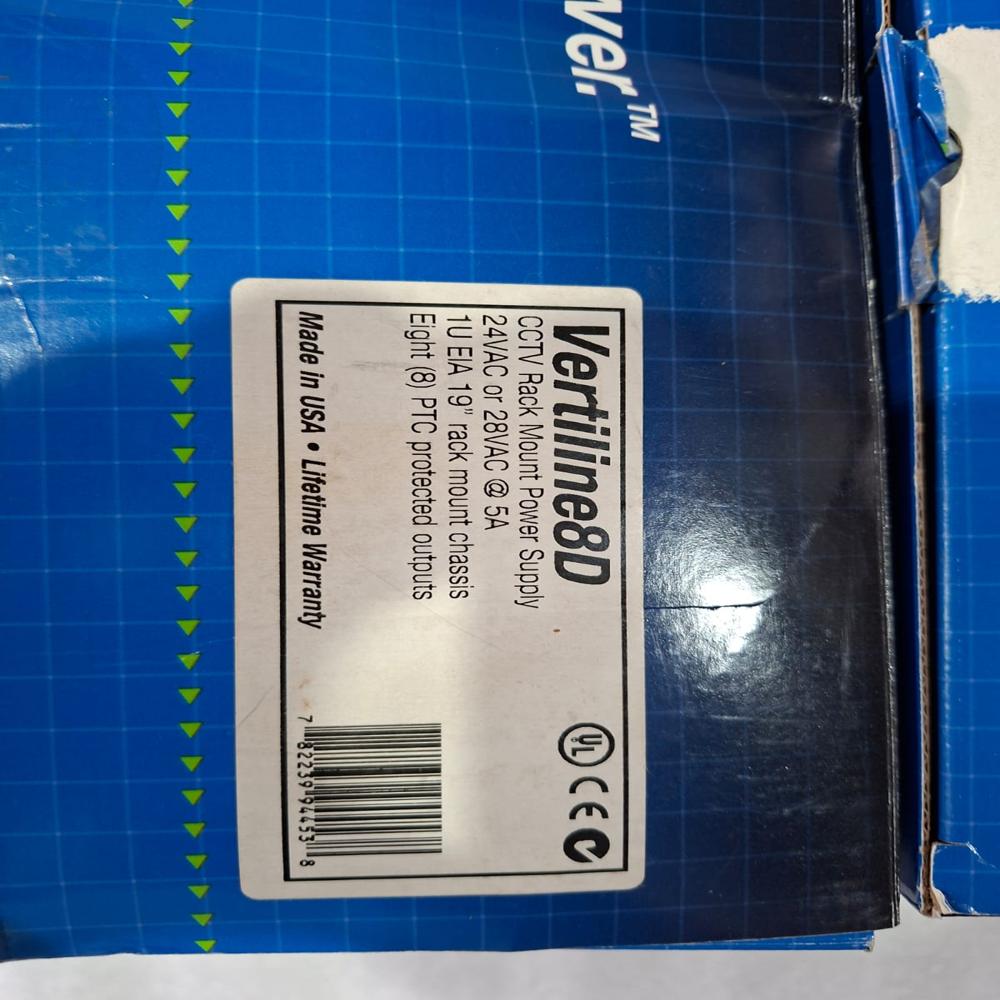 New Altronix Vertiline 8 D CCTV Rack Mount Power Supply 8 PTC Outputs