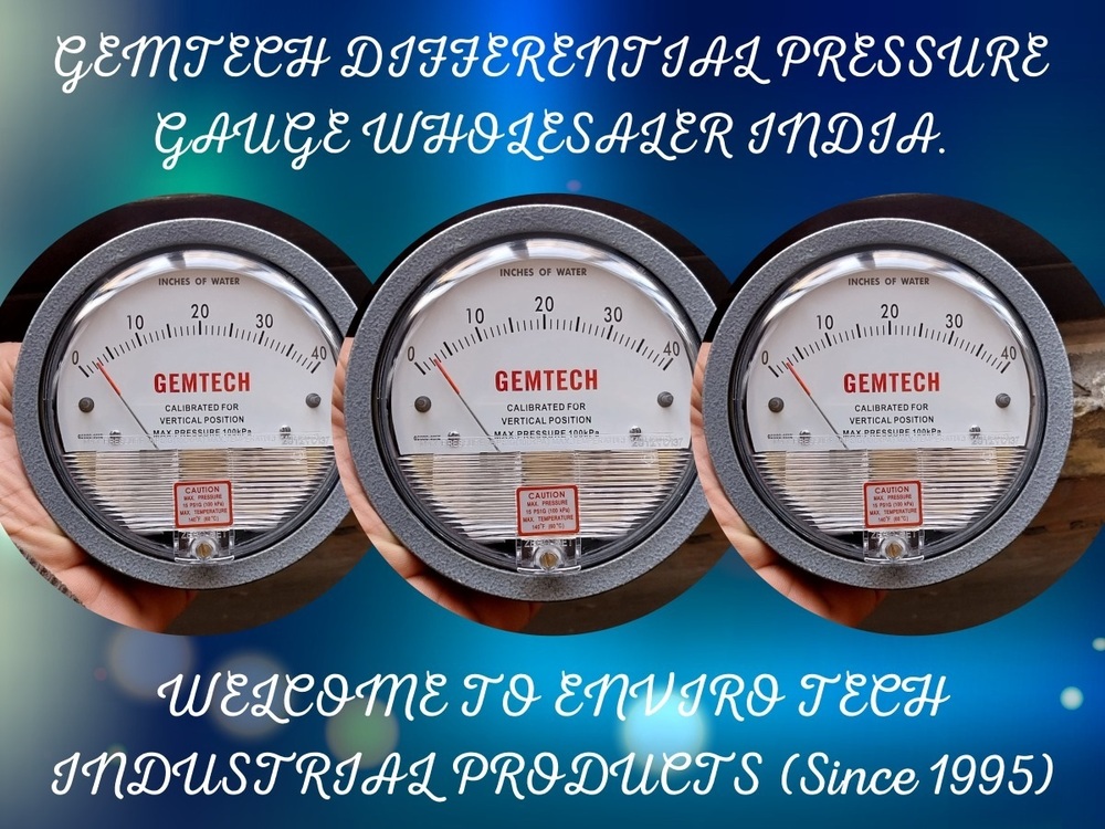 GEMTECH Differential Pressure Gauge Distributor For Aligarh Uttar Pradesh