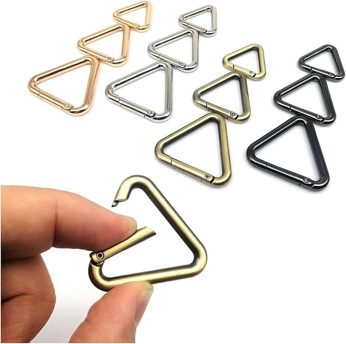 Id 19/25/31/38Mm 1" Triangle Spring Gate Leather Bag Handbag Belt Buckle Close Keyring Pendant Keychain Snap Closure Clip E25918 - Hardness: Strong