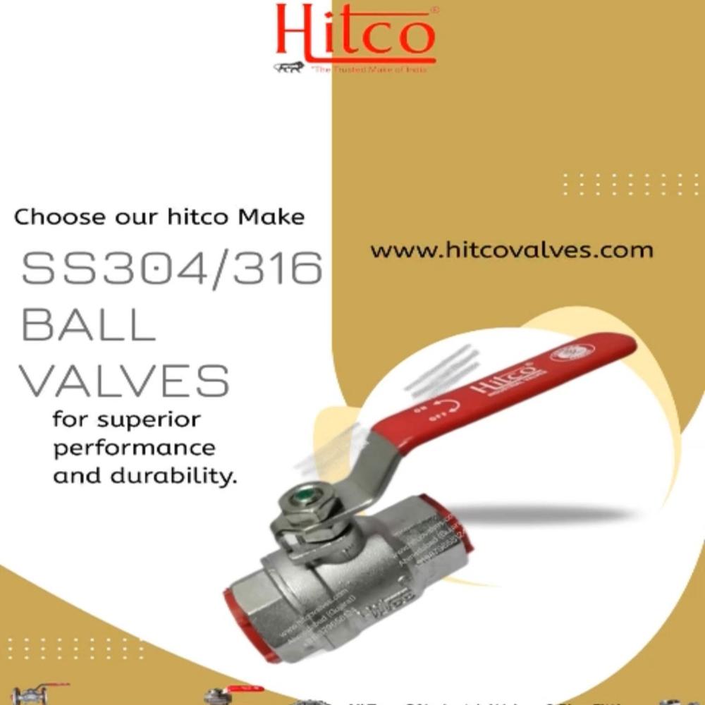 Ss Screwed Ball Valves - Application: Water