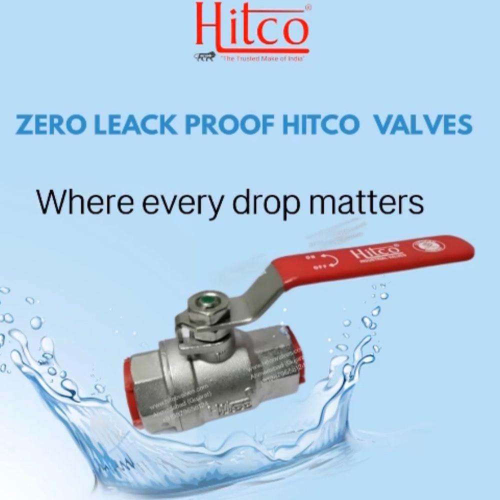 Ss Screwed Ball Valves - Application: Water