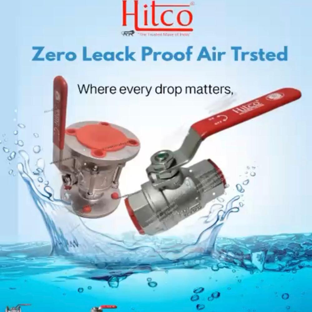 Stainless Steel Ball Valves - Application: Water