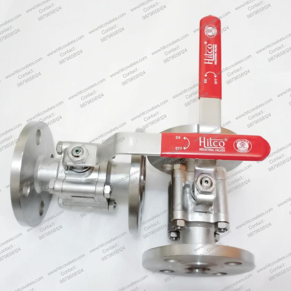 Stainless Steel Flange End Ball Valve - Color: Silver