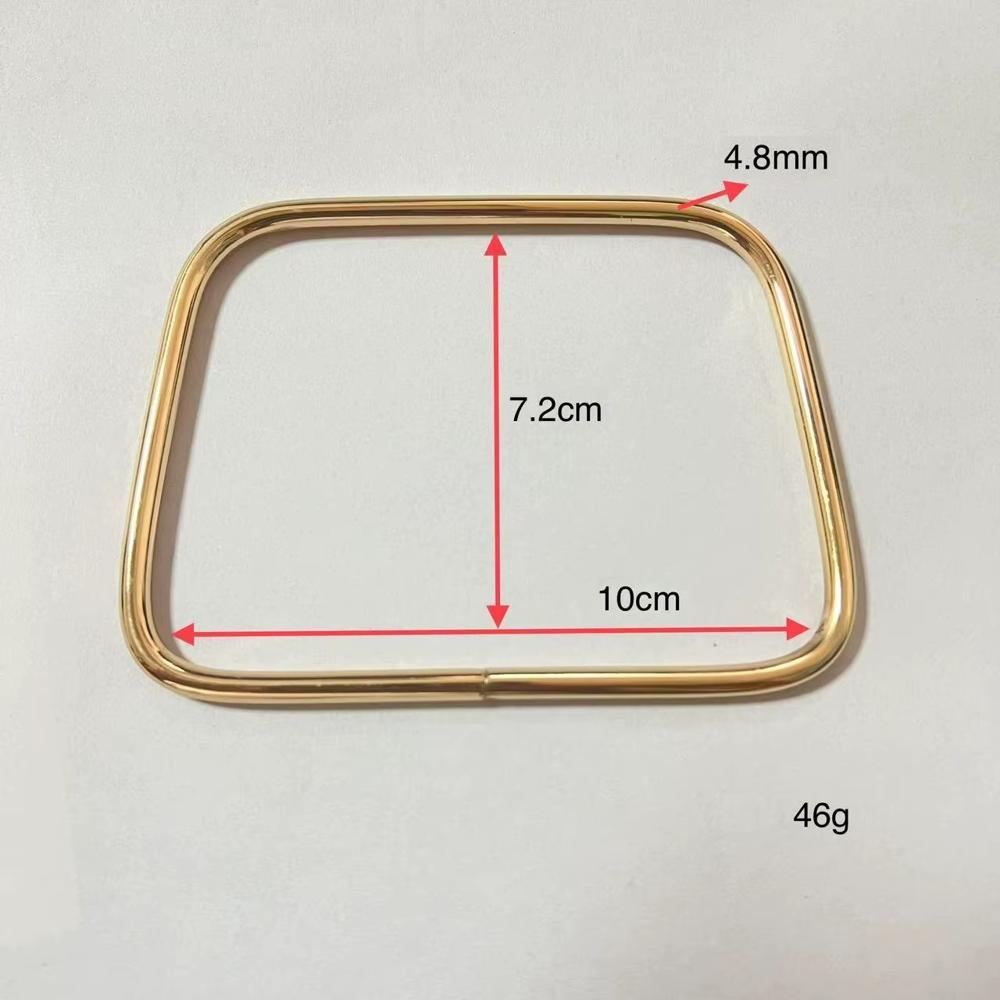11cm 4.33 Inch Fashion Cute Animal Bear Cat Head Shape Round D Shape Metal Handles Frame Handbag Ring Buckle for DIY Purse Knitted Bag