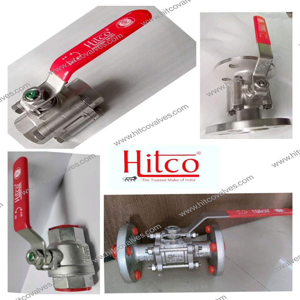 3pc Flange End Ball Valve 150 Class - Application: Air / Gas / Water / Camicals
