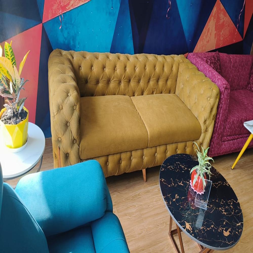 Velvet Chesterfield Sofa