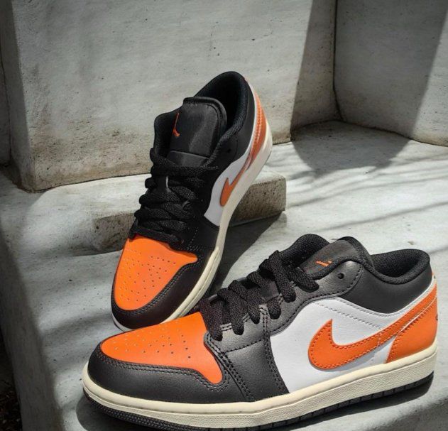 Air Jordan 1 Low Black Starfish White-Sail