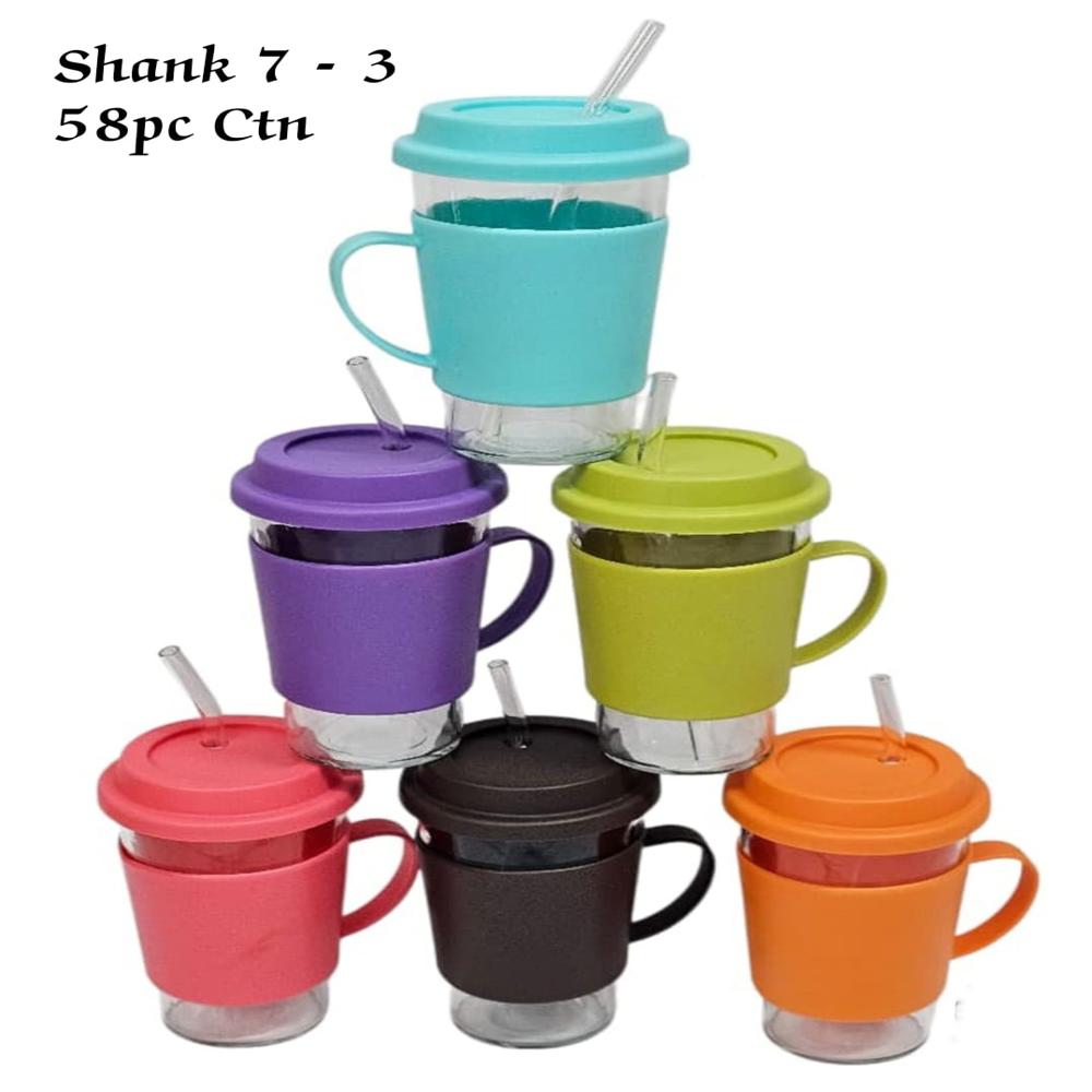 Cup With Straw - Color: Multicolour