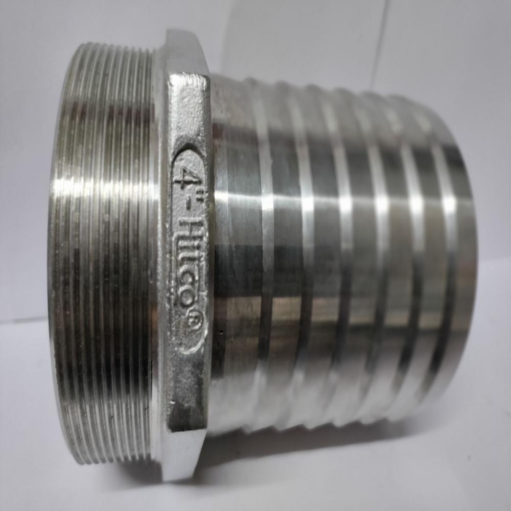 Stainless Steel Hose Nipple - Color: Silver